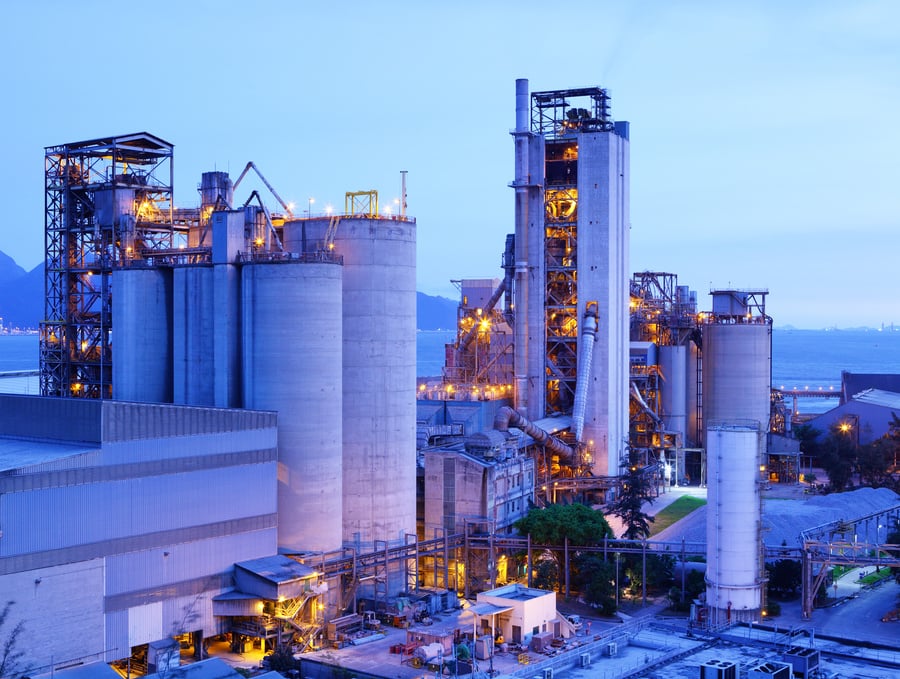 Industrial Plant at Dusk