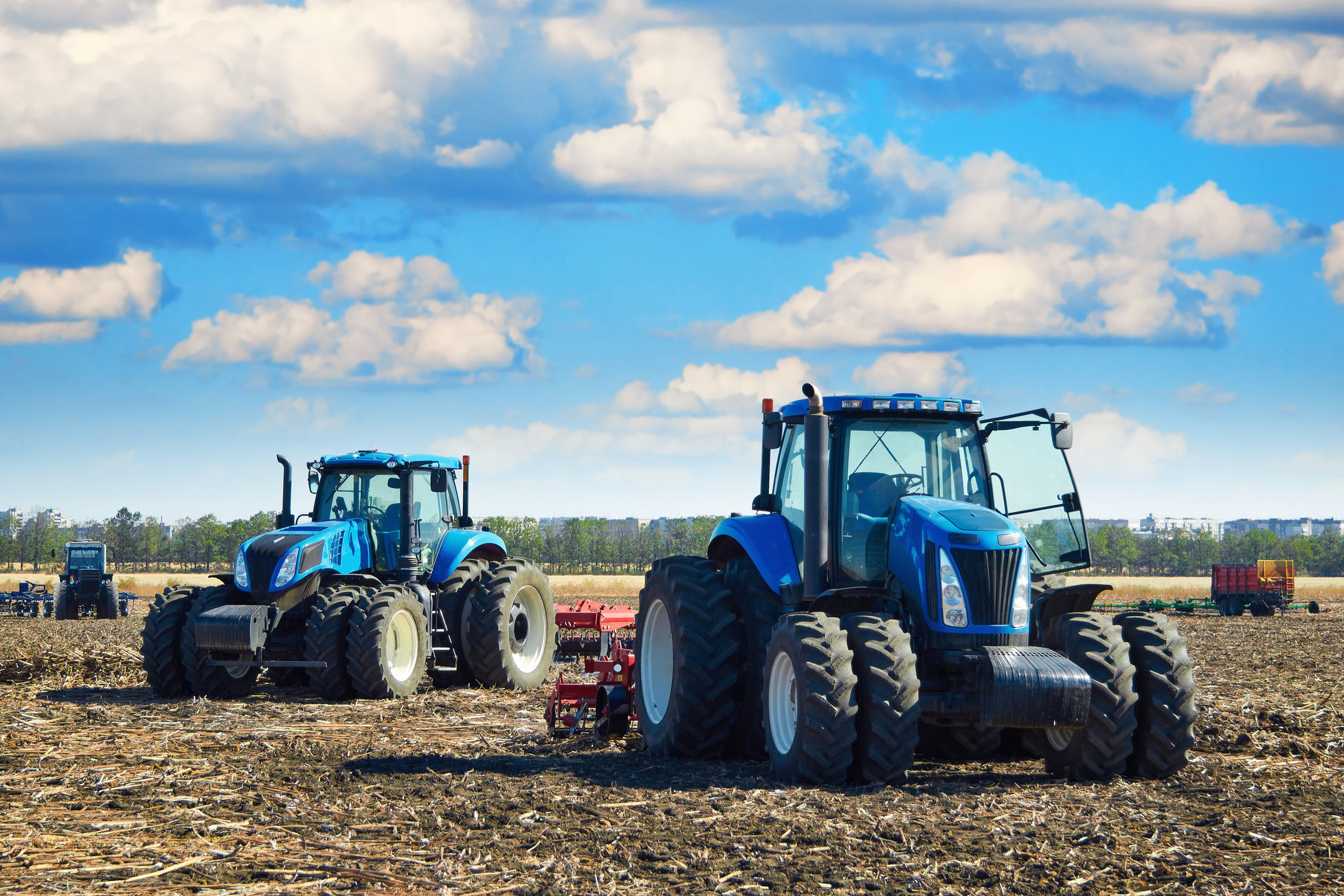 Modern agricultural machinery